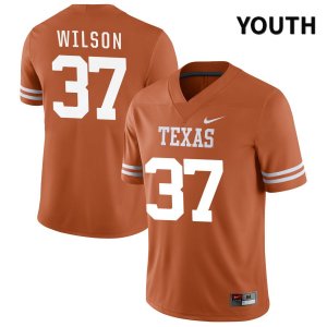 Texas Longhorns Youth #37 Doak Wilson Authentic Orange NIL 2022 College Football Jersey PUS07P8A